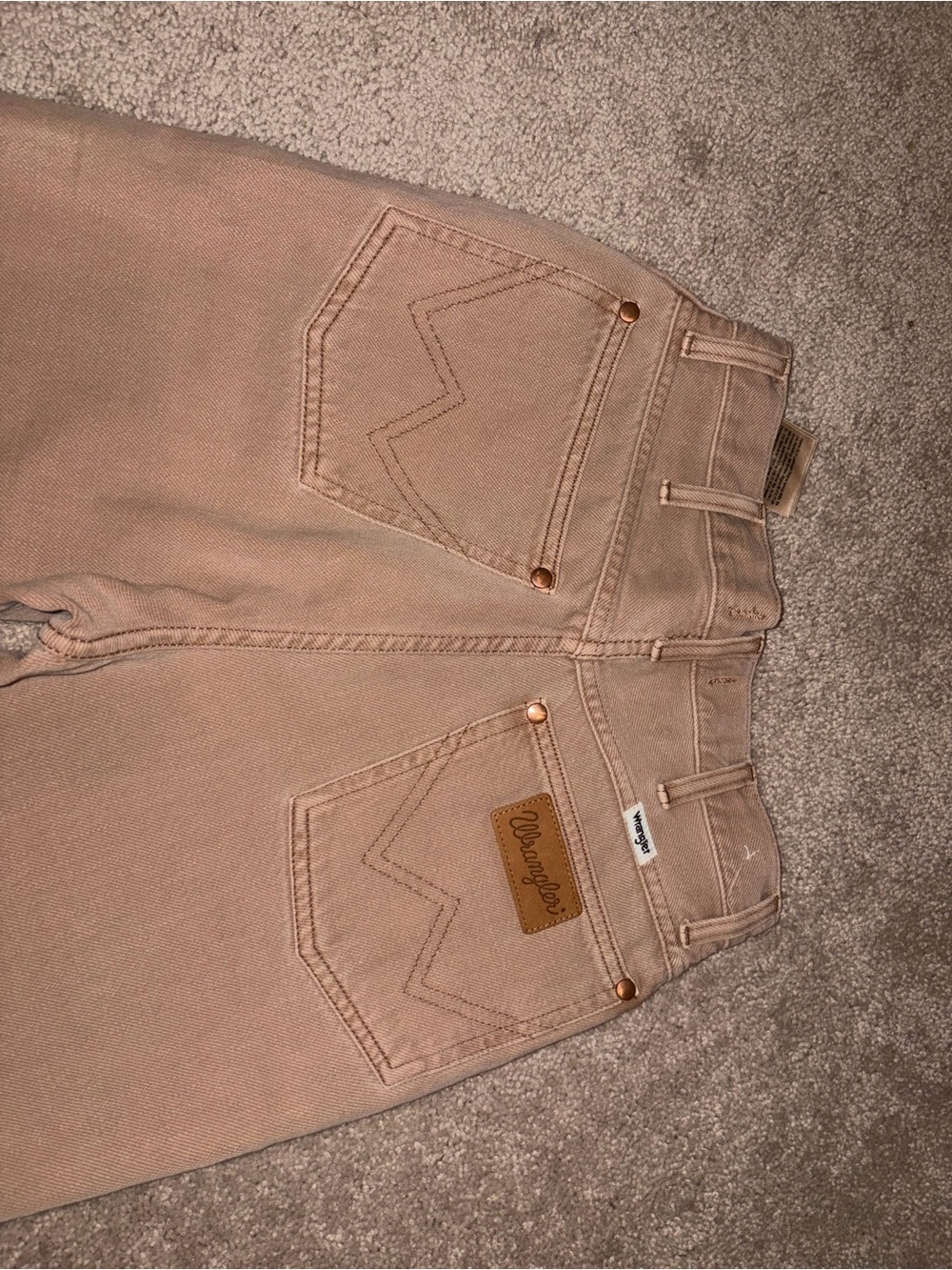 Wrangler High-Rise Beige-Pink Women's Jeans